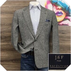 VINTAGE NORDSTROM Mens Silk Blazer Sport Coat Casual Jacket‎ Size 42R Suit USA